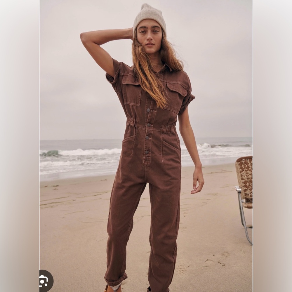 Free People Marci Jumpsuit brown
